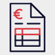 Picto animée devis en euro